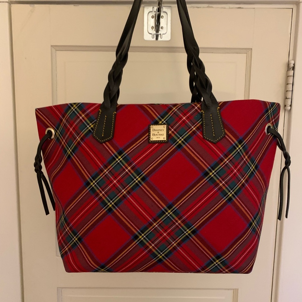 Dooley & Bourke Red Tartan Tote